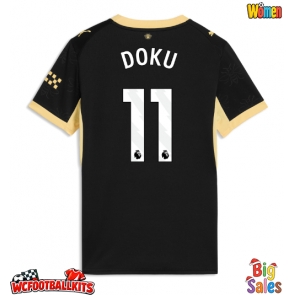 Manchester City Jeremy Doku #11 Replica Away Stadium Shirt for Women 2026-27 Short Sleeve